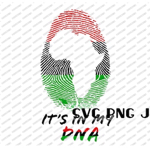DNA svg, Afrika SVG, zwarte geschiedenis maand svg, zwarte geschiedenis svg, Black Lives Matter svg, zwarte trots svg, vingerafdruk digitaal design instant