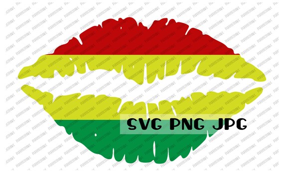 black red and green lips graphi c Red, yellow, green lips svg, black history svg, black history month svg,  lips svg, culture svg