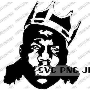 Schwarzer König SVG, schwarze Macht, schwarzer Stolz, Rapper, Hip Hop, Schnittdatei, Cricut sofort download svg png jpg