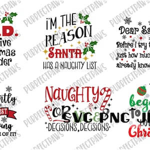 Grappige Kerst Bundel SVG, Kerstmis Designs, Kerstmis svg, grappig, Cut File Sublimatie Printable Instant Download svg png jpg