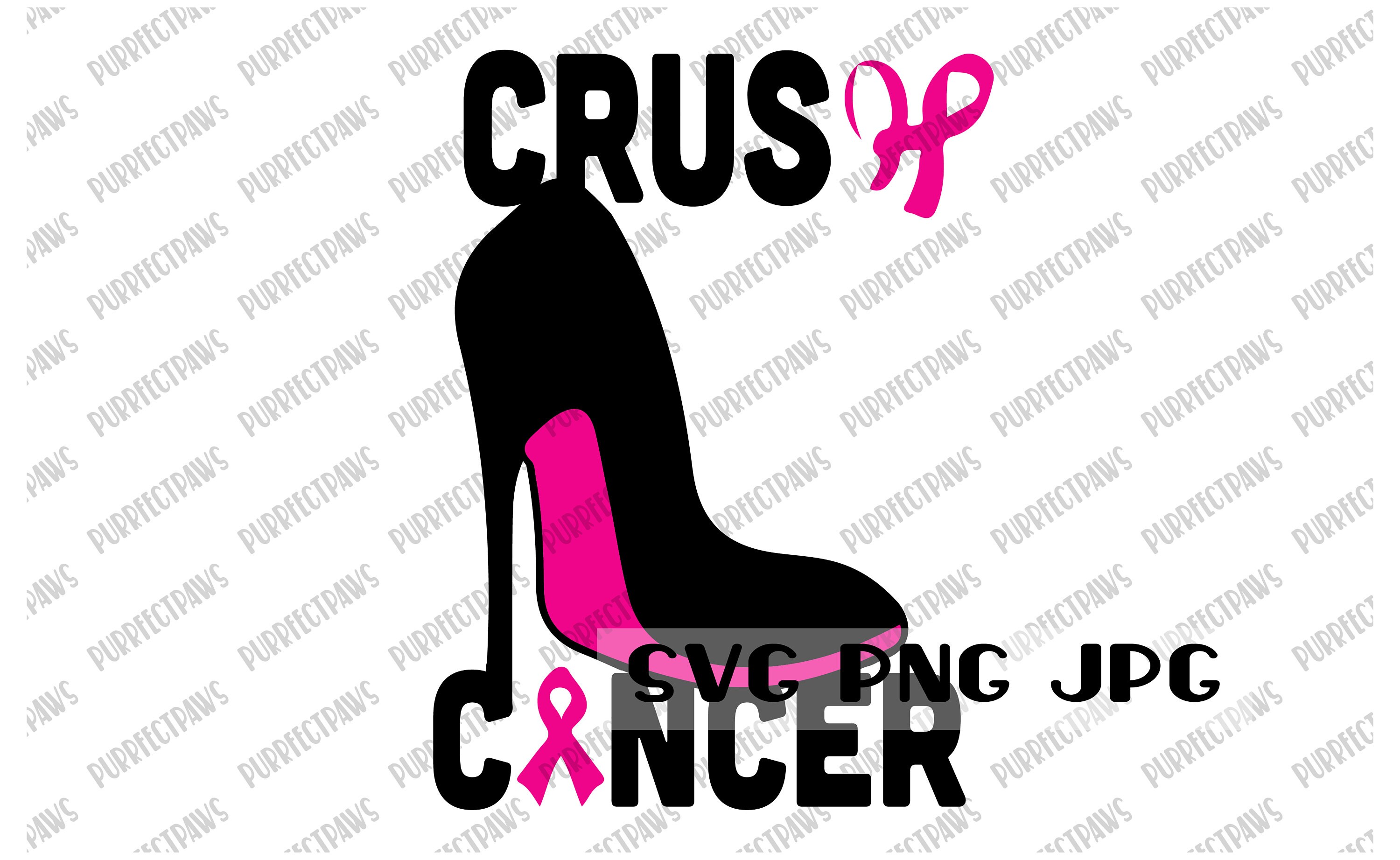 Crush Cancer SVG Fight Cancer Cancer Survivor Breast Cancer | Etsy