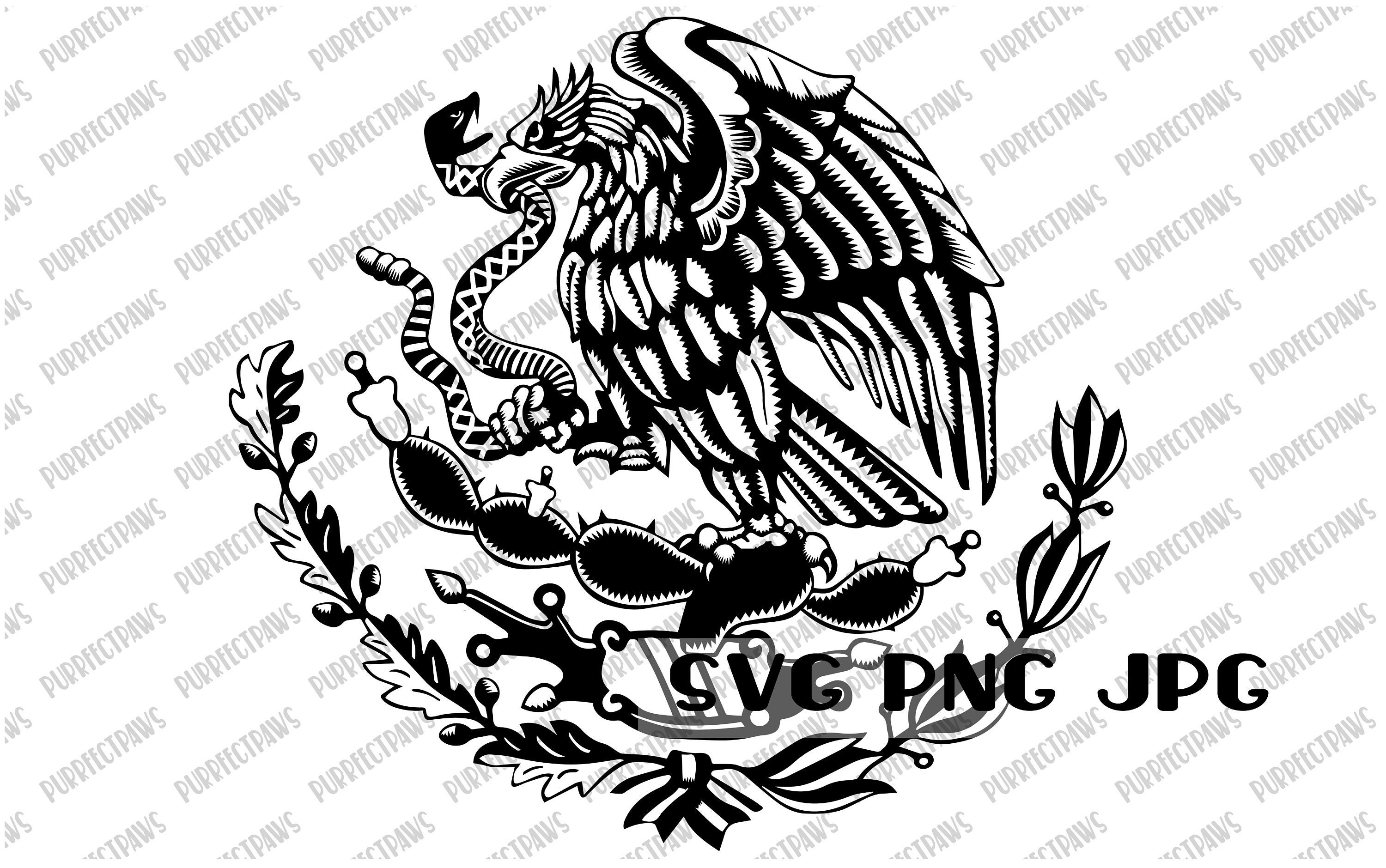 Mexico Flag Svg Mexican Svg Clipart Cricut Png Hecho En Mexico Eagle ...