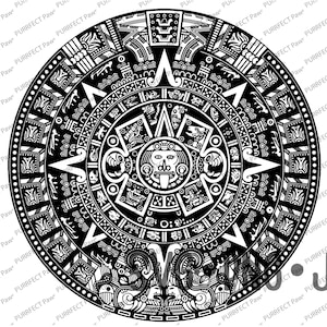 Aztec Calendar T Shirt Design, Aztec Design, Aztec SVG Aztec PNG