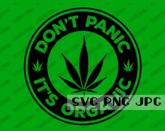 Nie panikuj, to jest organiczne SVG, plik do cięcia, sublimacja, svgs png jpg
