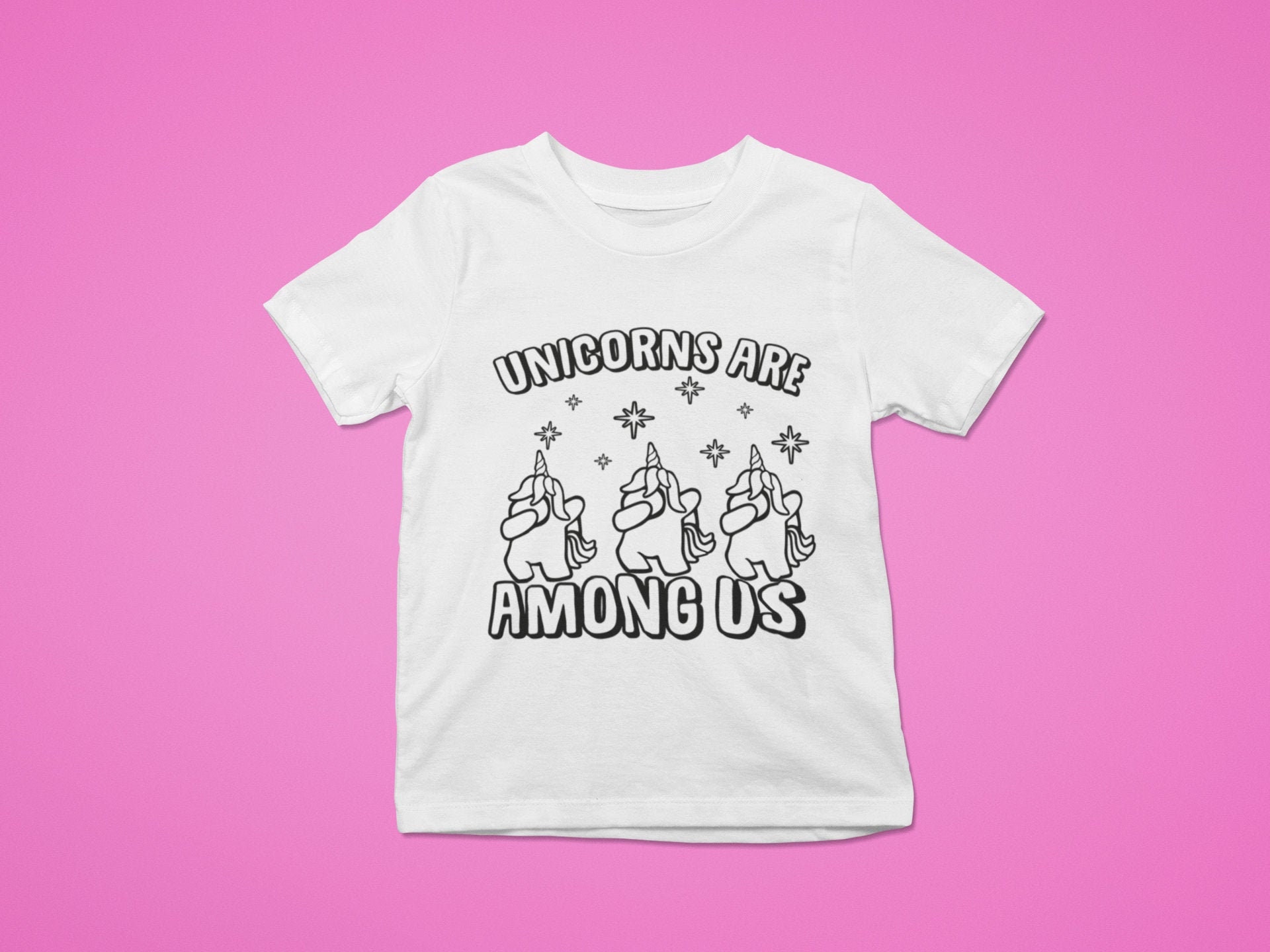 unicorns are among us coloring svg among us coloring page etsy