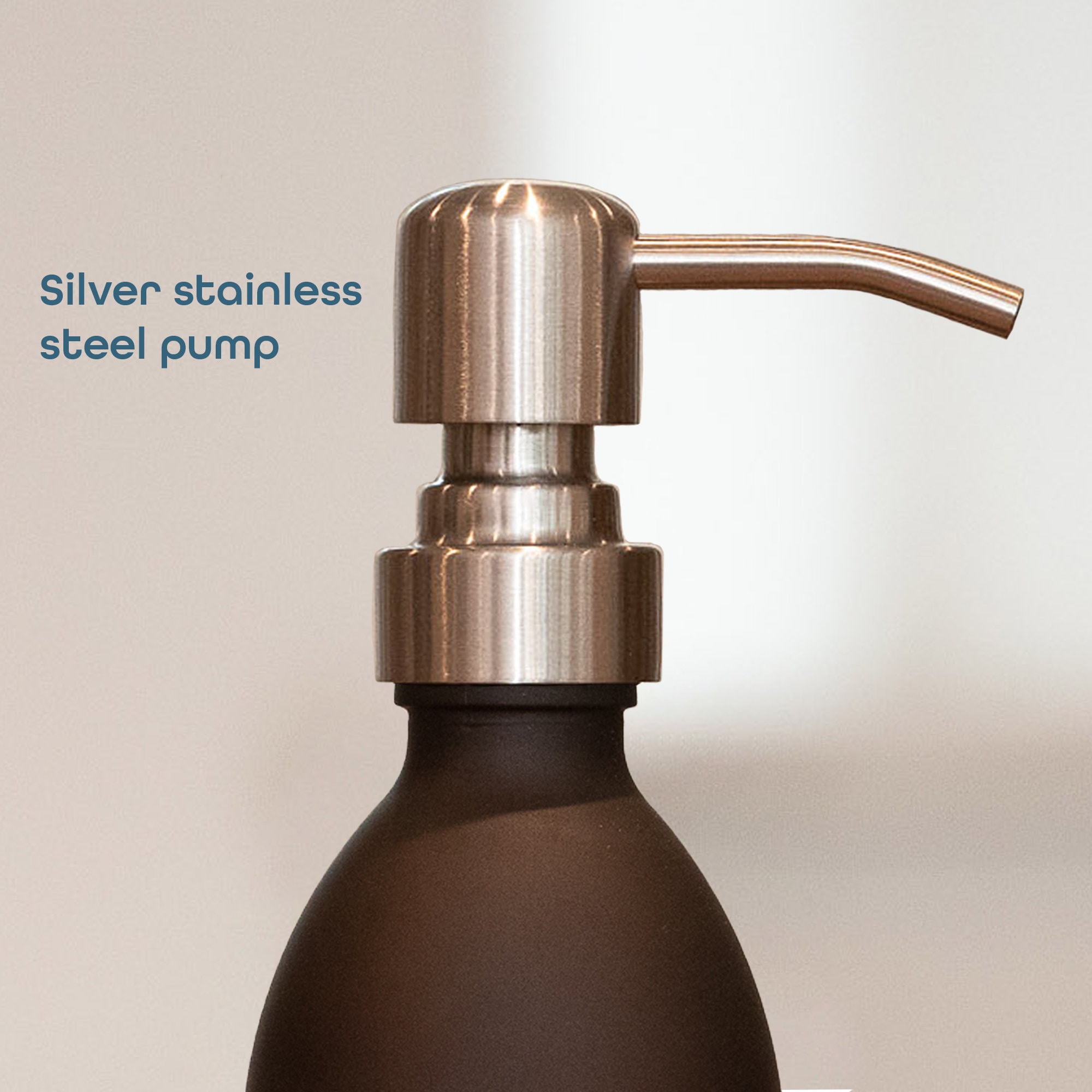 Elegant Frosted Glass Soap Dispenser 250ml Frosted Amber Etsy