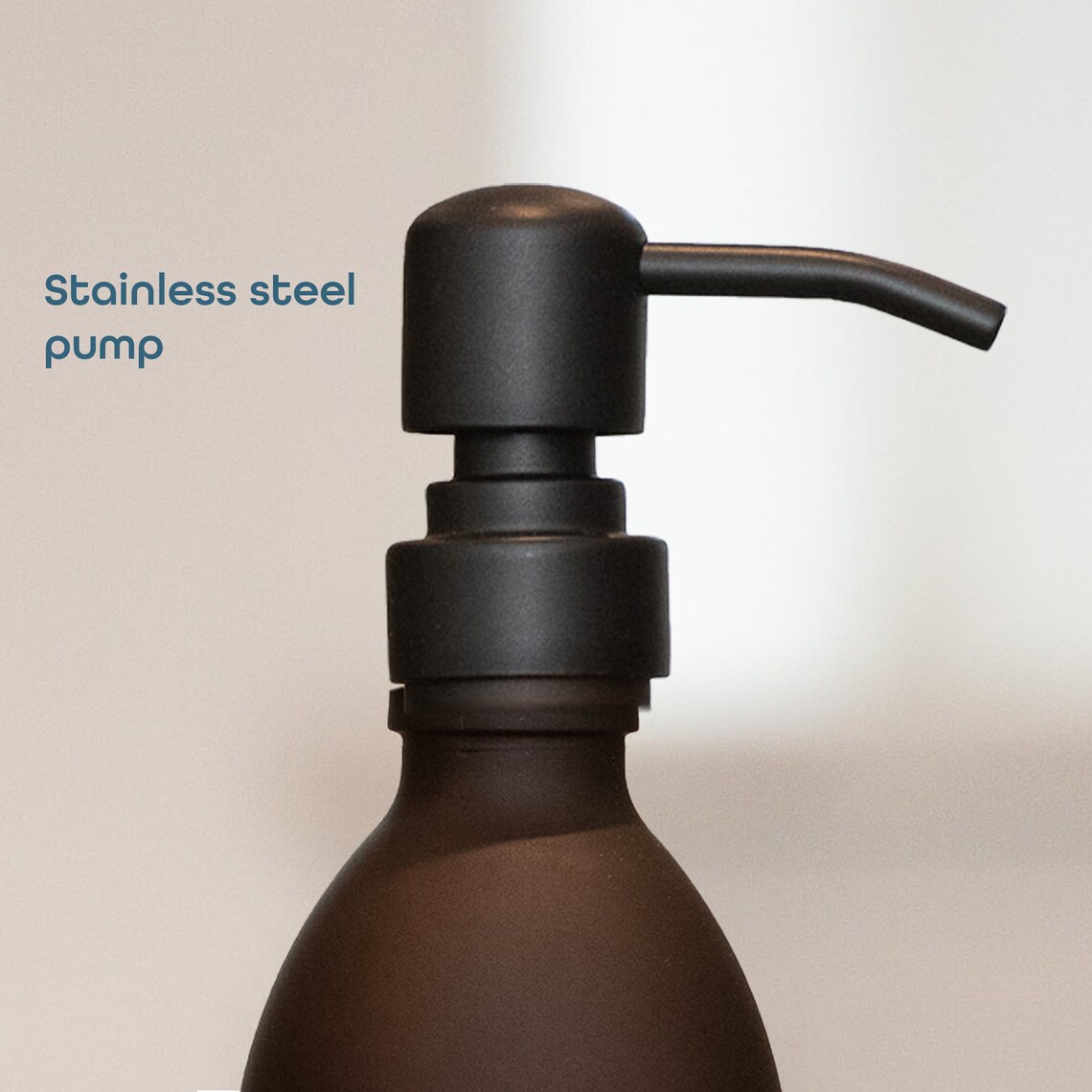 Stunning Smoked Amber Glass Hand Soap Dispenser for Kitchens Etsy