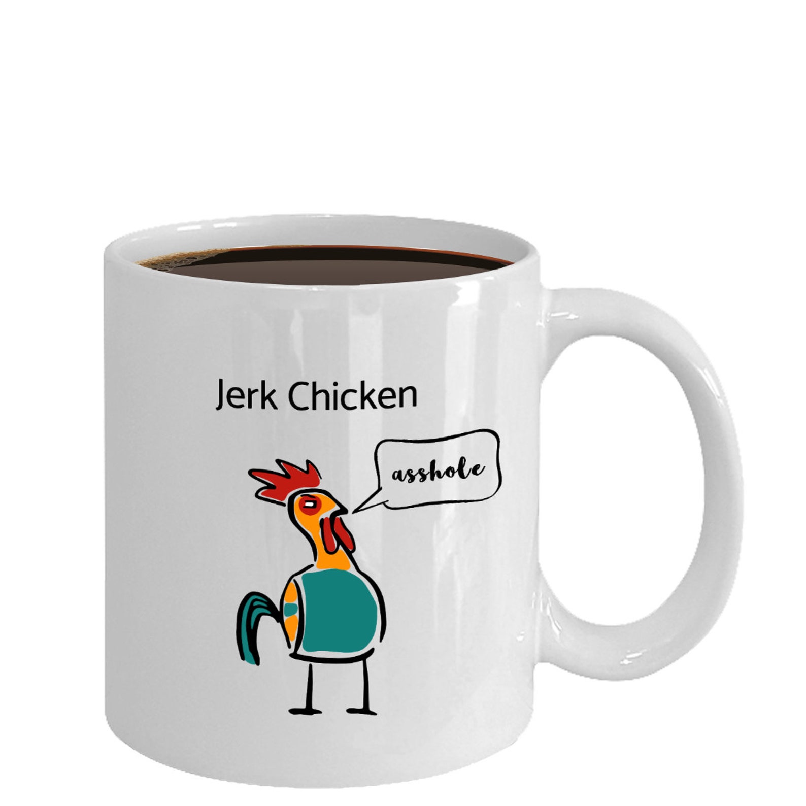 Fowl language bird mug fowl language mug Jerk Chicken Mug Etsy