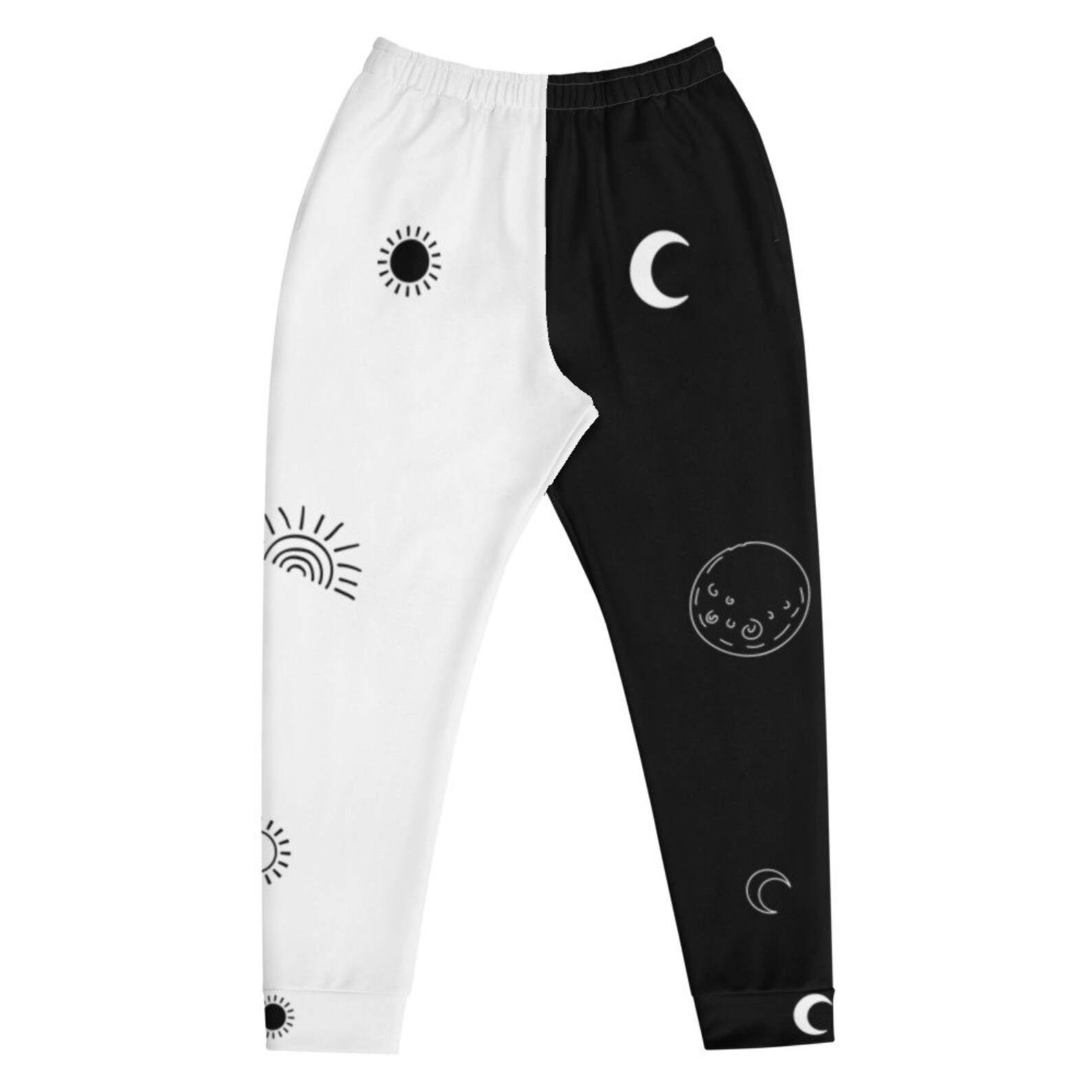 Sun and Moon Graphic Streetwear Fashion Unisex Joggers - Etsy UK