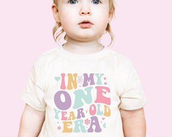 First Birthday Shirt In My One Year Old Era Shirt Birthday Party Shirt Kids Birthday Shirts Cute Birthday Shirt Retro Birthday Shirts RTR363