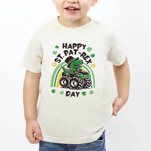 Dinosaur Shirt Happy St Patrex Day Shirt St Patricks Day Shirt St Patricks Kids Shirt Toddler Irish St Patricks Shirt Shamrock Shirts STP103