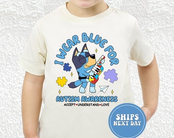 Autism Awareness Shirt Blue Autism Tee I Wear Blue Autism Neurodiversity Acceptance Shirt Autism Gift Inclusion Matters Tee Neuro Diversity