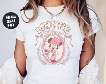 Disney Coquette Bow Minnie Baby Tee Minnie Mouse Comfort Colors® Tank Womens Disney Croptop Disney Trip Tank Top Disney Girls Trip Y2K Shirt