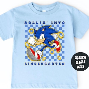 KINDERGARTEN Back To School Shirt Rolling Into Kindergarten School Checkered First Day Of School Shirt Boys Kindergarten Shirt