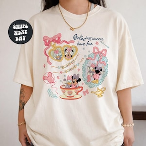 Disney Girls Shirt Girls Just Wanna Have Fun Shirt Disney Minnie Daisy Shirt Disney Besties Comfort Colors® Shirt Disney Trip Disney Gifts