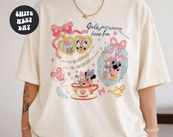 Disney Girls Shirt Girls Just Wanna Have Fun Shirt Disney Minnie Daisy Shirt Disney Besties Comfort Colors® Shirt Disney Trip Disney Gifts