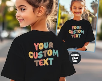 Custom Kids Shirt Personalized Shirt For Kids Custom Text Shirt Baby Custom Shirt Retro Toddler Shirt Custom Baby Shirt Toddler Sweatshirt