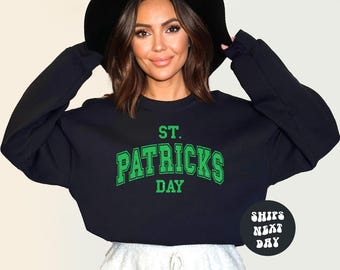 St Patricks Day Sweatshirt Varsity St. Patricks Sweatshirt Retro St Patricks Sweatshirt St Patricks Gift St Pattys Day Shamrock Sweatshirt