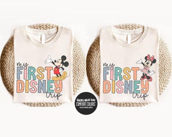 Kids Disney Shirt My First Disney Trip Toddler Shirt First Disney Trip Kids T-Shirt Disney Family Trip Matching Disney Minnie Mickey Shirt