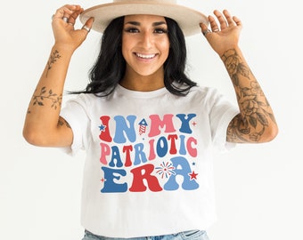 Patriotic Shirt In My Patriotic Era Shirt 4th of July Shirt America Red Blue Shirt Freedom Shirt American Parade Shirts Retro Patriotic US37