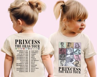 Princess Eras Tour Disney Princess Tour Shirt Disneyland Shirt Disney World Princesses Characters Disney Girls Trip Shirt Cute Gift For Her