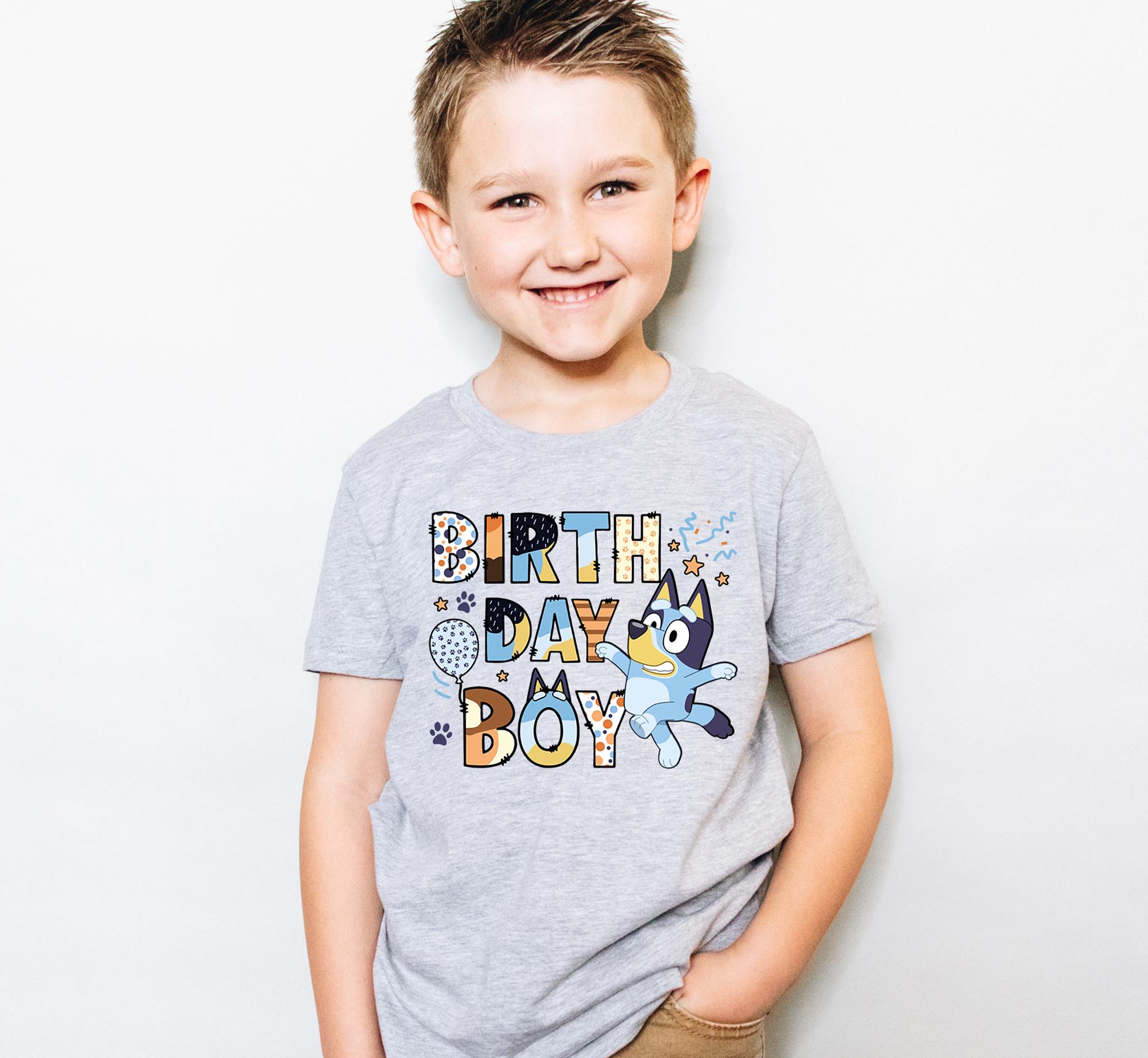 Blue Birthday Girl Custom Shirt