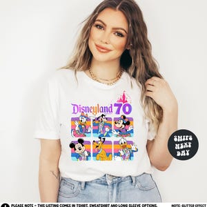 Disney Trip Shirt Disneyland 70th Anniversary Shirt Mickey Minnie 70 Years Of Magic Shirt Disneyland Resort Happiest Place On Earth Shirt