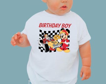 Disney Birthday Boy Shirt Mickey Mouse Birthday Shirt Pit Crew Birthday Shirt Race Car Birthday Shirt Toddler Disney Birthday Shirt For Boys