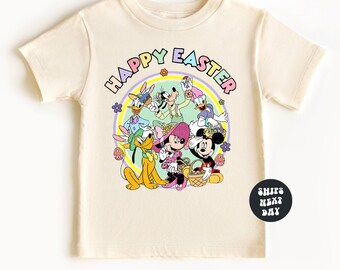 Disney Easter Shirt Mickey & Friends Bunny Ears Sweatshirt Disney Easter Disneyland Sweatshirt Easter Gift Disney Family Matching Easter Tee