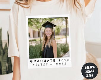 Custom Graduation Shirt Custom Photo and Name Graduation Shirt Personalized Senior Photo Gift For Graduate Custom Photo Shirt Graduate 2026