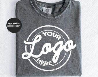 Custom Logo Comfort Colors® Shirt Personalized Company Shirt Business Logo Company Logo Sweatshirt Employees Shirt Logo Custom Brand Shirts