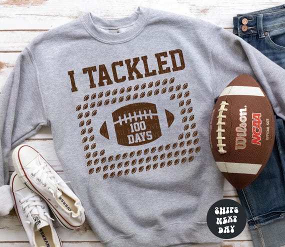 Boys 100 Days of School Shirt Football 100 Days Sweatshirt 100th Day of School Shirt Boys 100th Day of School Football Shirt 100 Days Shirt