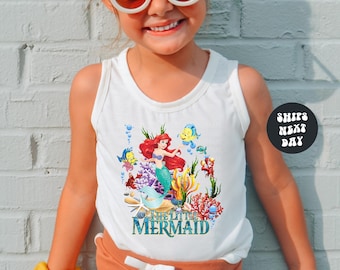 The Little Mermaid Tank Top Princess Ariel Comfort Colors® Tank Top Retro Disney Ariel Princess Tank Top Disney Trip Little Mermaid Tank Top