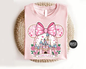 Disney Castle Shirt Retro Disney Shirt Pink Disney Sweatshirt Disneyland Sweatshirt Mouse Ears Disney Shirt Retro Floral Disney Trip Shirts