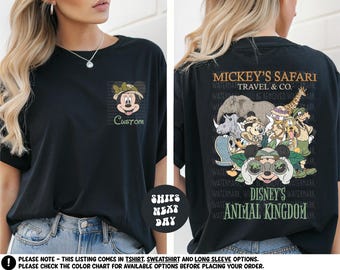 Custom Disney Safari Shirt Mickeys Safari Travel & Co Shirt Animal Kingdom Shirt Disney Safari Mode Matching Mickey And Friends Sweatshirt