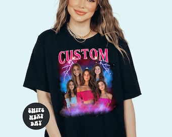 Custom Photo Collage Shirt Custom Bootleg Girlfriend Shirt Personalized Birthday Shirt Bootleg Gift For Girlfriend Shirt Cute Birthday Gifts