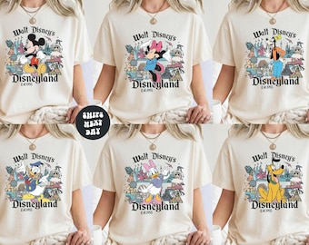 Retro Disneyland Est. 1955 Shirt Matching Disney All Characters Shirt Mickey And Friends Shirt Disney Trip Disney Group Shirt Disney Sweater