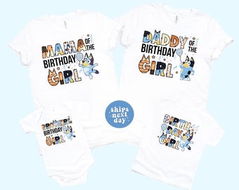 Birthday Girl Shirt Blue Shirt Family Matching Shirt Blue Family Tee Birthday Gift Birthday Party Tee Blue Mom Birthday Boy Dad Brother