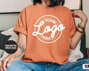 Custom Logo Comfort Colors® Shirt Personalized Company Shirt Business Logo Company Logo Sweatshirt Employees Shirt Logo Custom Brand Shirts
