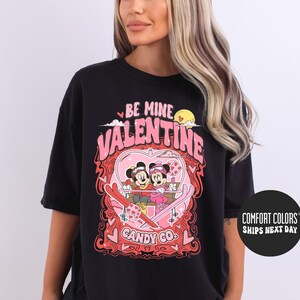 Disney Valentine Shirt Mickey And Minnie Shirt Be Mine Valentine Couple Shirt Cute Valentines Day Tee Disney Valentine Comfort Colors® Shirt