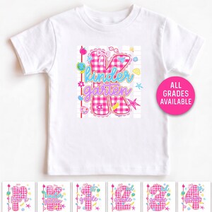 First Day of School Shirt Back To School Pre-K Tee Kindergarten Shirt First Second Grade All Grades Preppy Striped Comfort Colors® Shirt