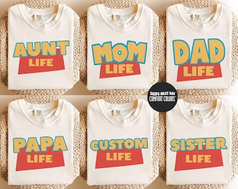 Camiseta Disney Toy Story Comfort Colors® Camiseta Toy Story Vida de mamá Vida de papá Camisetas Camiseta de maternidad Camiseta de paternidad Sudadera Disney Family Trip