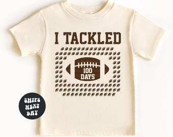 Boys 100 Days of School Shirt Football 100 Days Shirt 100th Day of School Football Shirt Boys 100th Day of School Shirt Boys Football Shirt