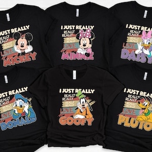 Chemise Mickey et ses amis Chemise Trip Disney Chemise Walt Disney World Chemise Disney assortie Chemise Mickey et ses amis J'aime vraiment