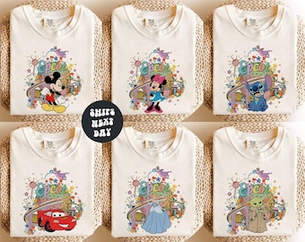 Custom Disney 2026 Epcot All Character Shirts Disney World Traveler Shirt Disney Epcot Family Group Shirts 2026 Disney Epcot Matching Shirt