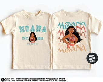 Disney Moana Shirt Moana Est. 2016 Sweatshirt Disney Moana Two Sided Shirt Disney Princess Moana Sweatshirt Girls Disney Shirt Disney Trip