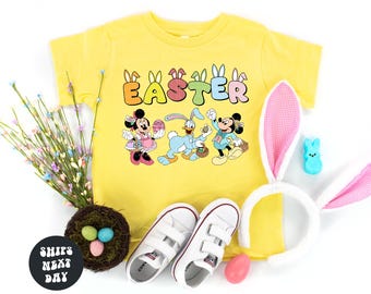 Disney Easter Shirt Mickey & Friends Bunny Ears Shirt Disney Easter Disneyland Shirt Easter Gift Disney Family Matching Easter Trip Shirts