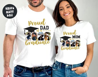 Personalized Graduation Shirts Proud Father Of A 2026 Graduate Shirt Custom Graduation Photo Shirts Graduation 2026 Shirt Grad Squad Shirts