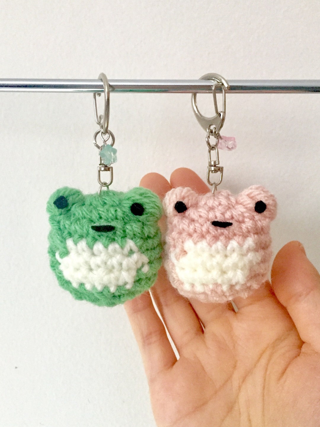 Cute Froggy Couple Keychain Pair Crochet Amigurumi Handmade - Etsy Canada