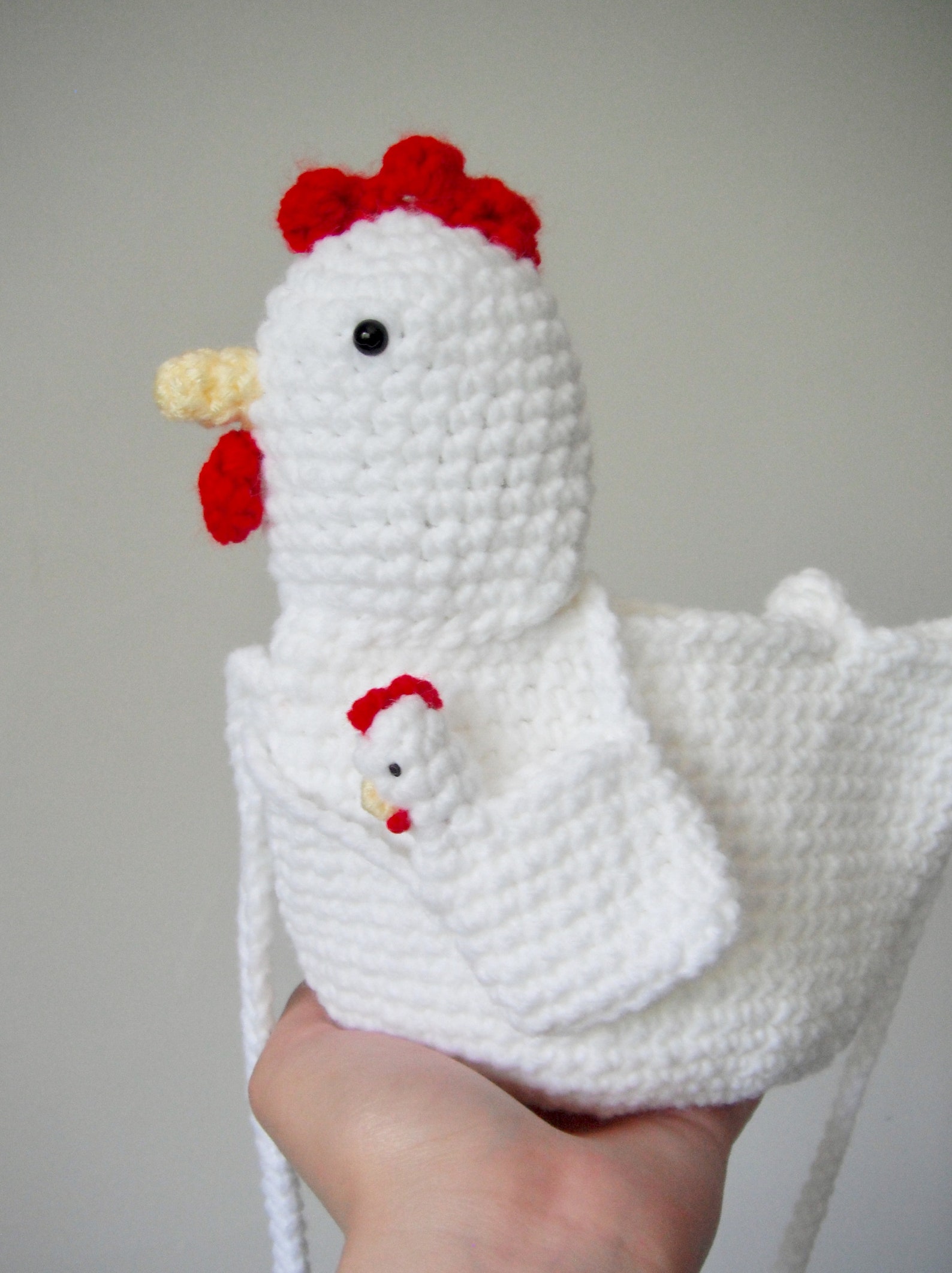 Crochet Chicken Bag With Chicken Bag Handmade Amigurumi Purse | Etsy Canada